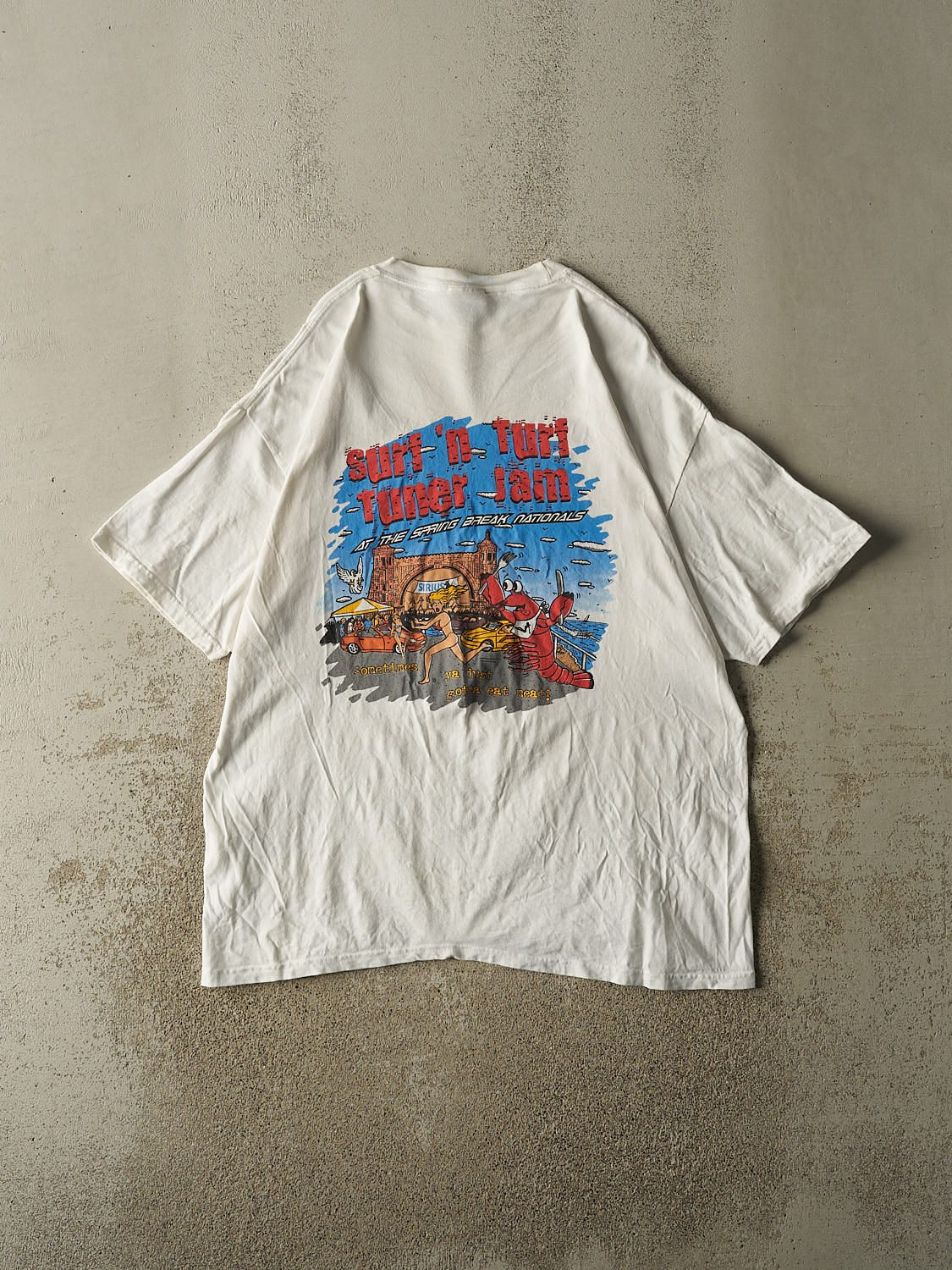 Vintage 90s White Daytona Beach Spring Break Tee (XL)
