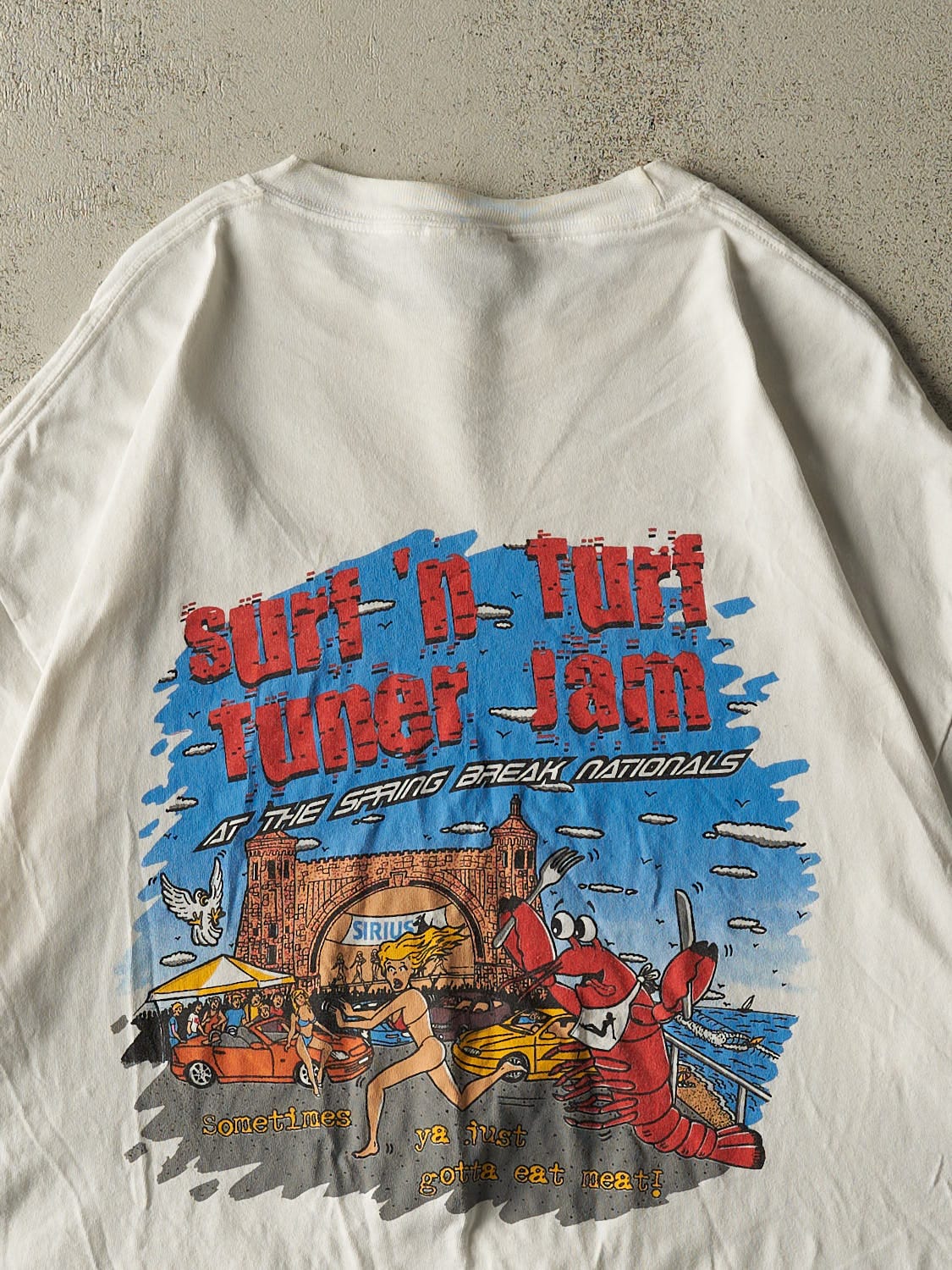 Vintage 90s White Daytona Beach Spring Break Tee (XL)