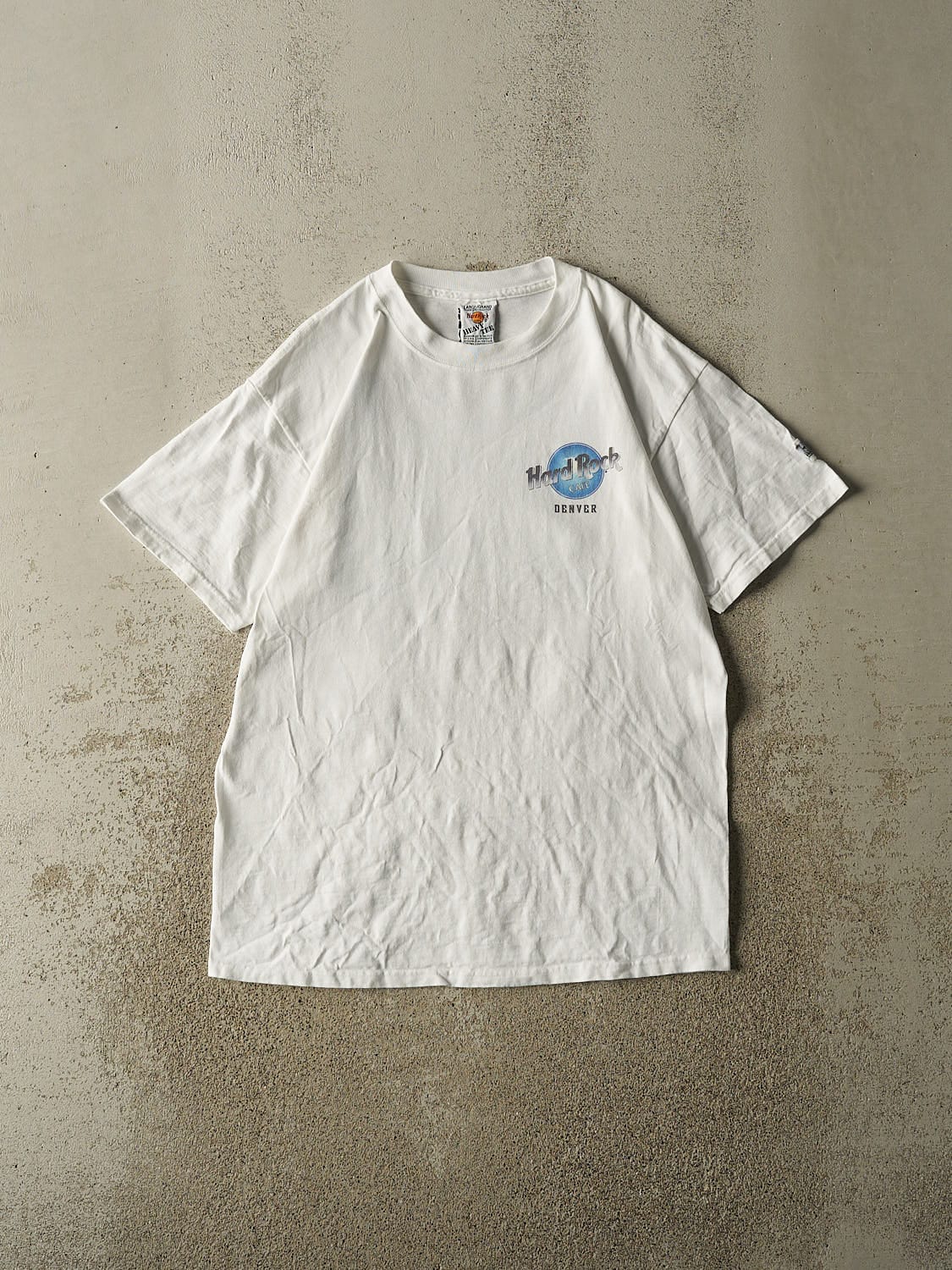 Vintage 90s White Hard Rock Cafe Denver Tee (L)