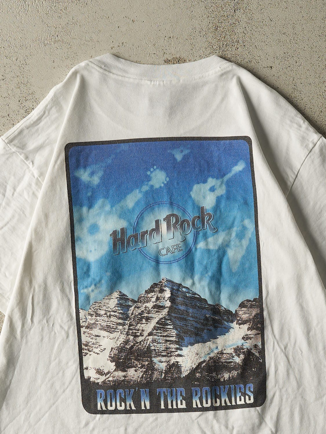 Vintage 90s White Hard Rock Cafe Denver Tee (L)