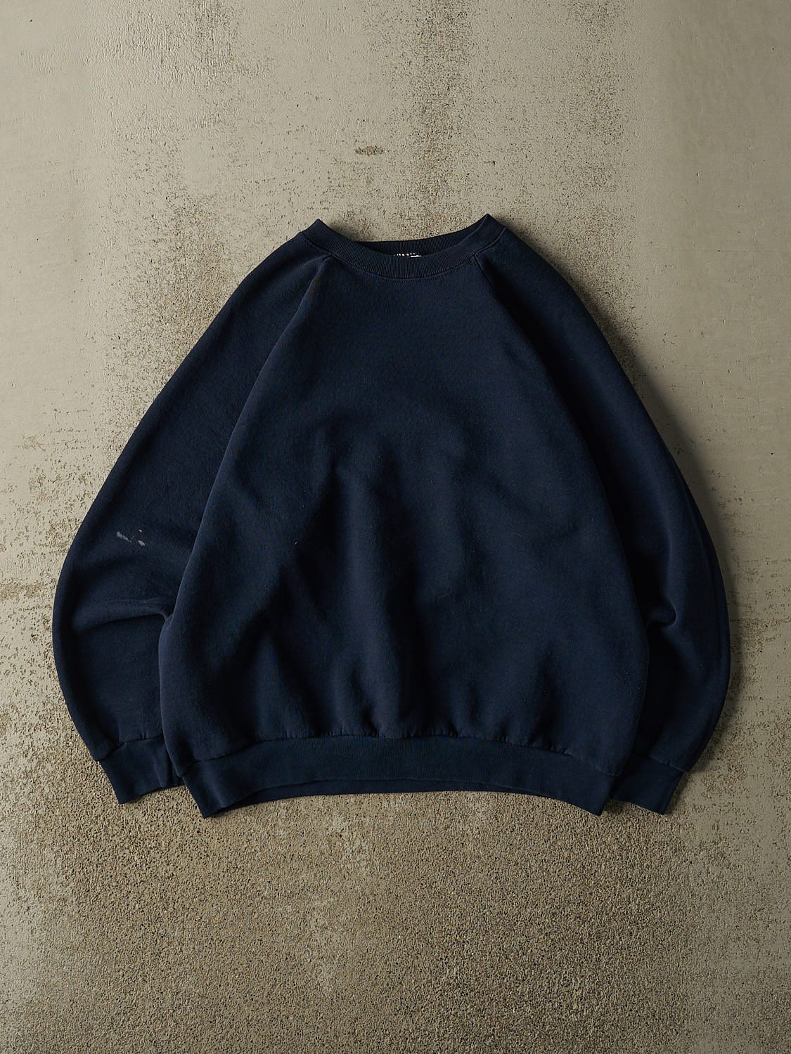 Vintage 80s Navy Blue Blank Crewneck (M/L)