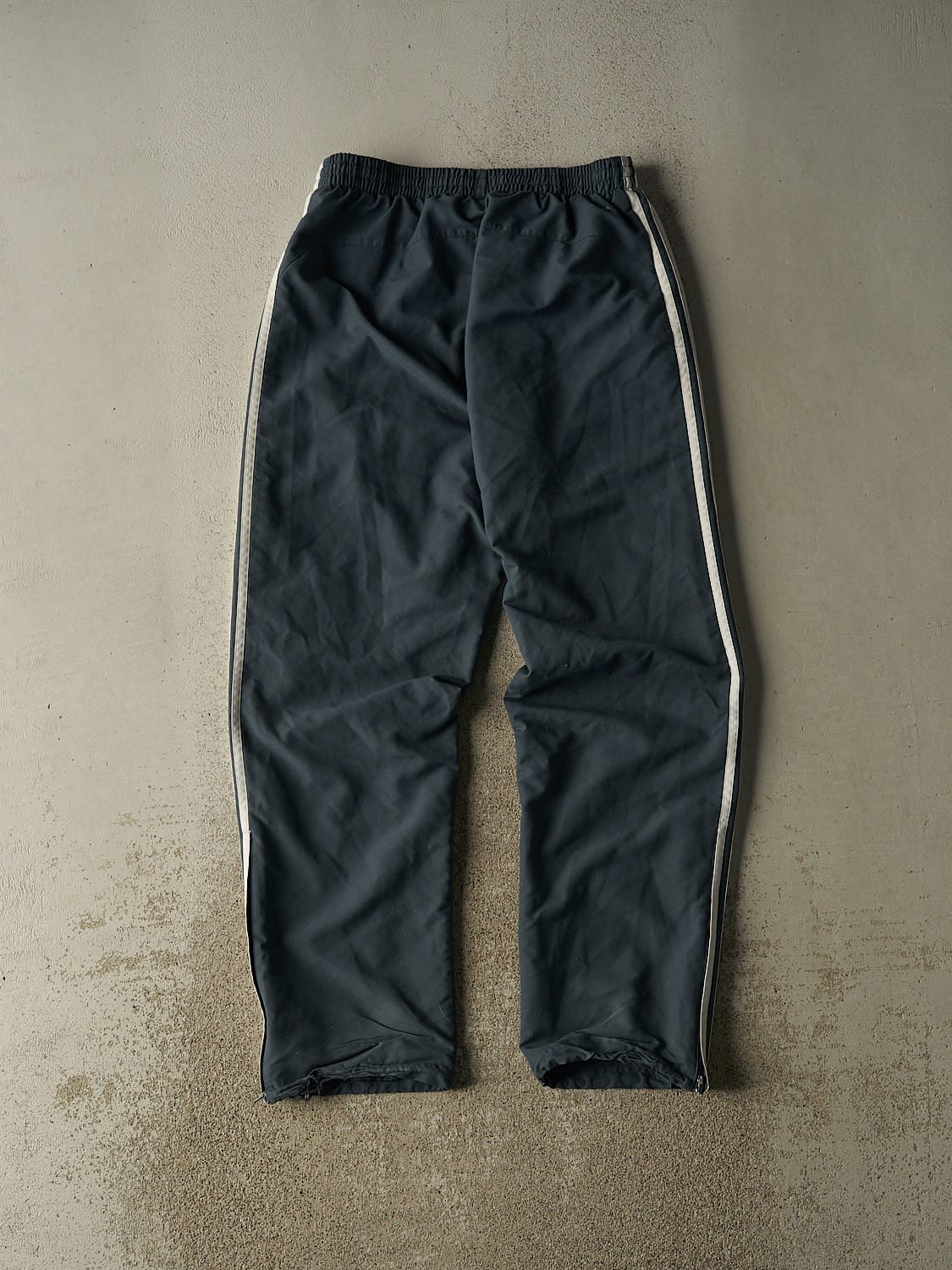 Vintage Y2K Grey Adidas Striped Track Pants (29x32.5)