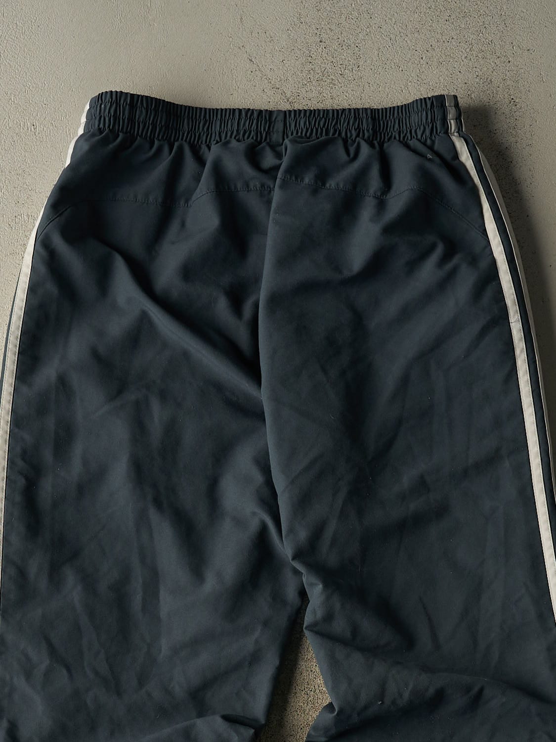 Vintage Y2K Grey Adidas Striped Track Pants (29x32.5)