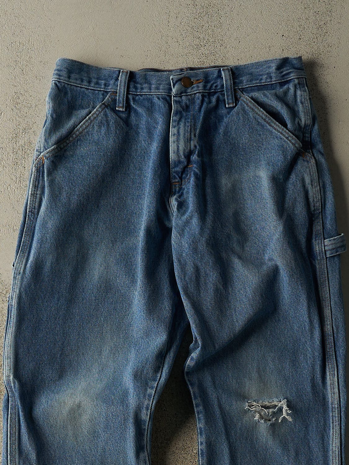 Vintage 90s Light Wash Rustler Carpenter Jeans (30x29.5)