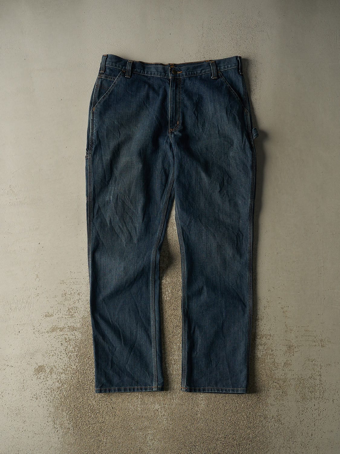 Vintage Y2K Dark Wash Carhartt Carpenter Jeans (38x33.5)
