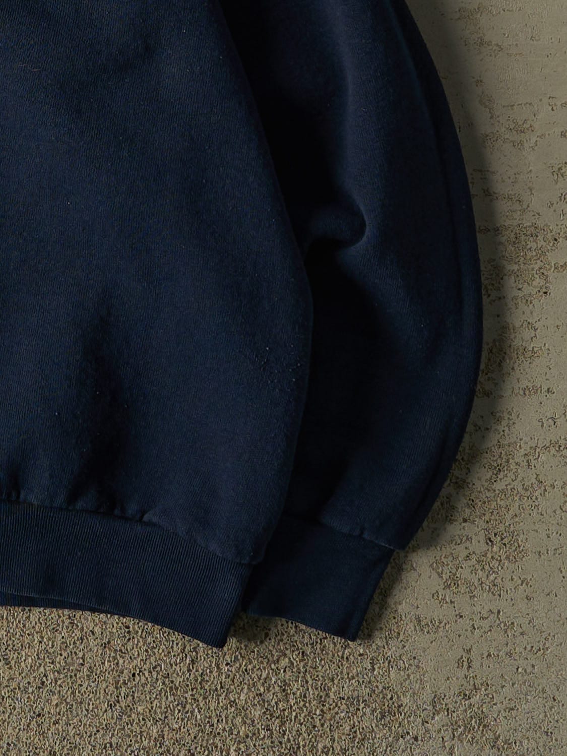 Vintage 80s Navy Blue Blank Crewneck (M/L)