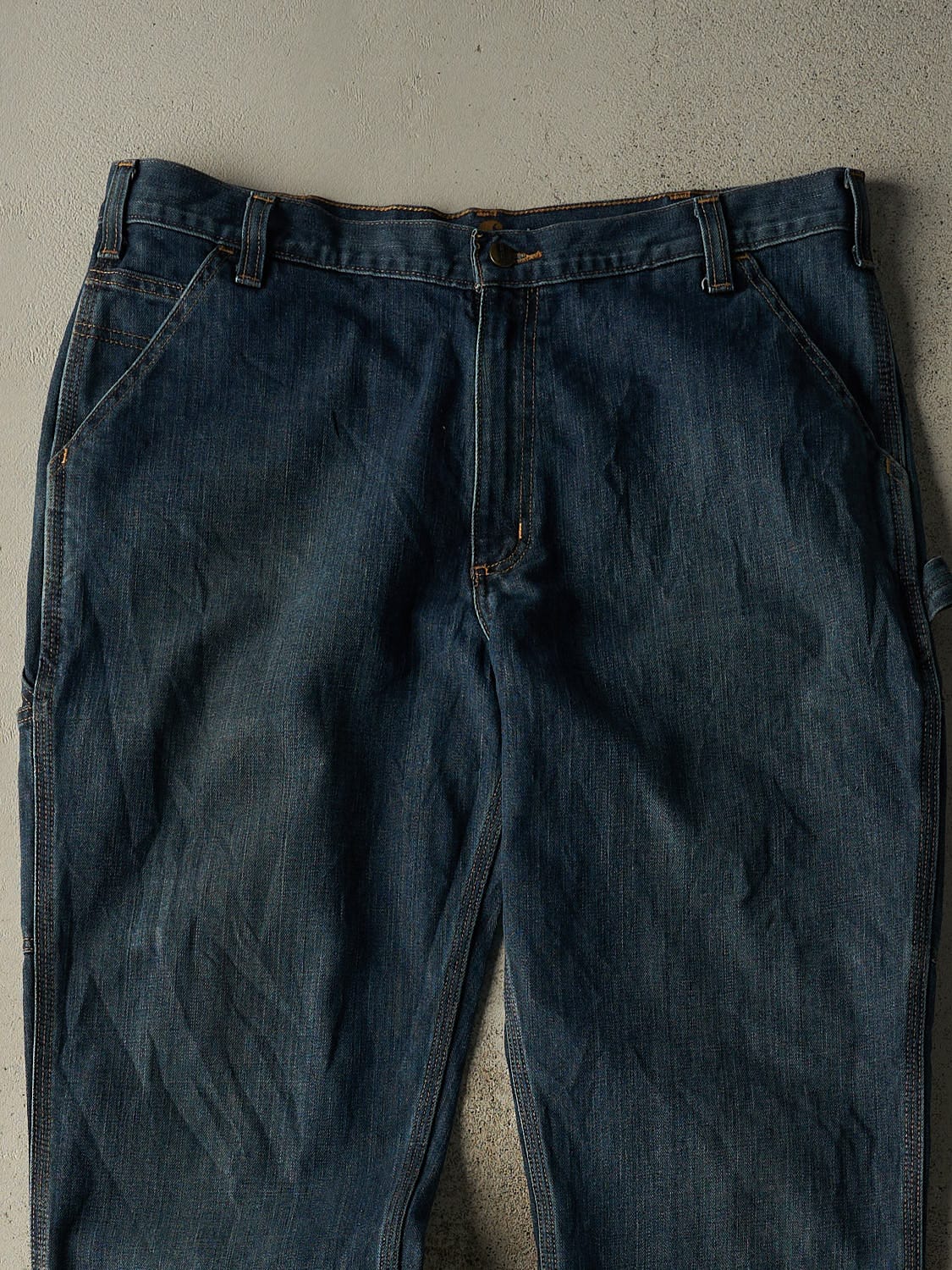 Vintage Y2K Dark Wash Carhartt Carpenter Jeans (38x33.5)