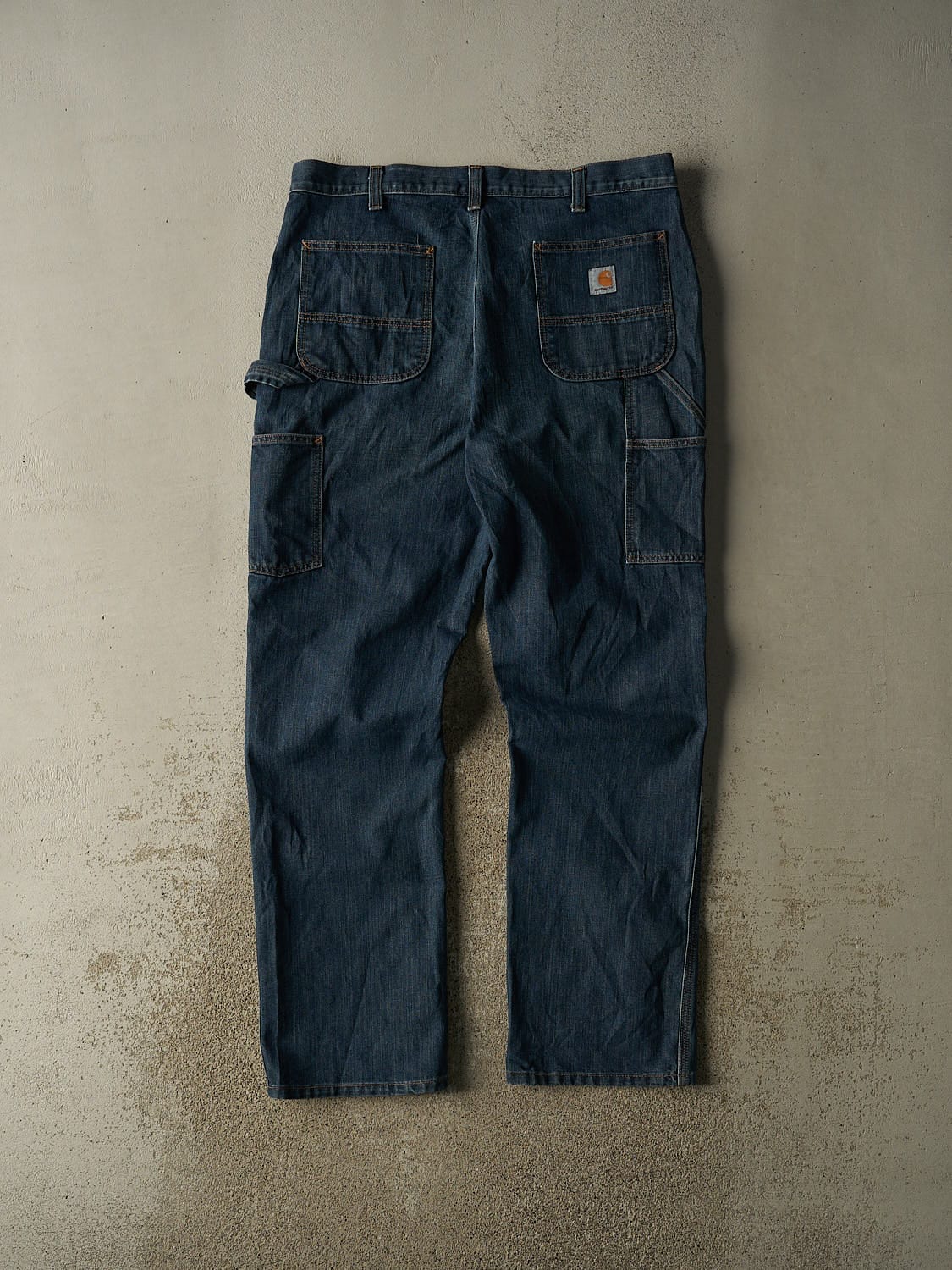 Vintage Y2K Dark Wash Carhartt Carpenter Jeans (38x33.5)