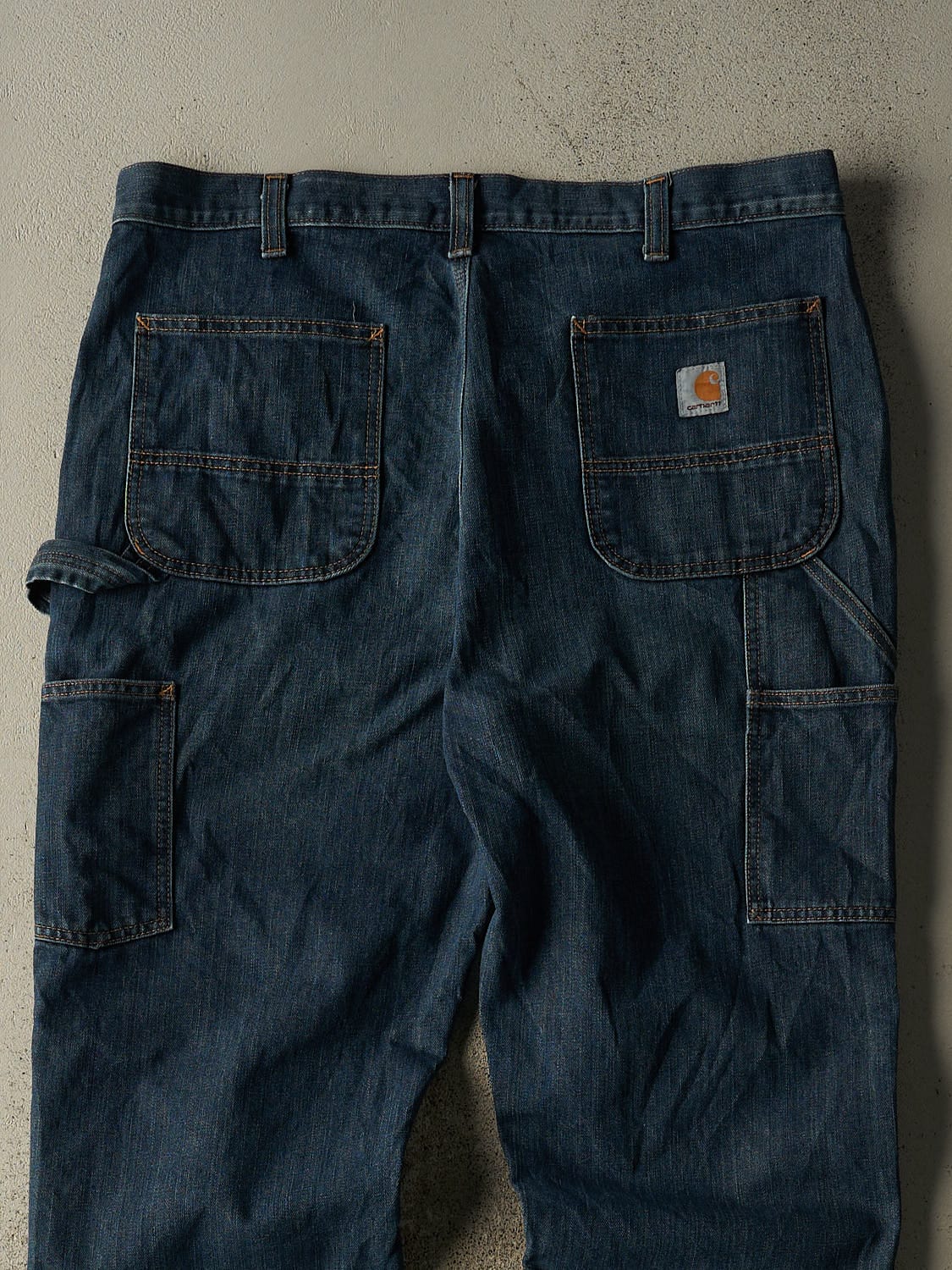 Vintage Y2K Dark Wash Carhartt Carpenter Jeans (38x33.5)