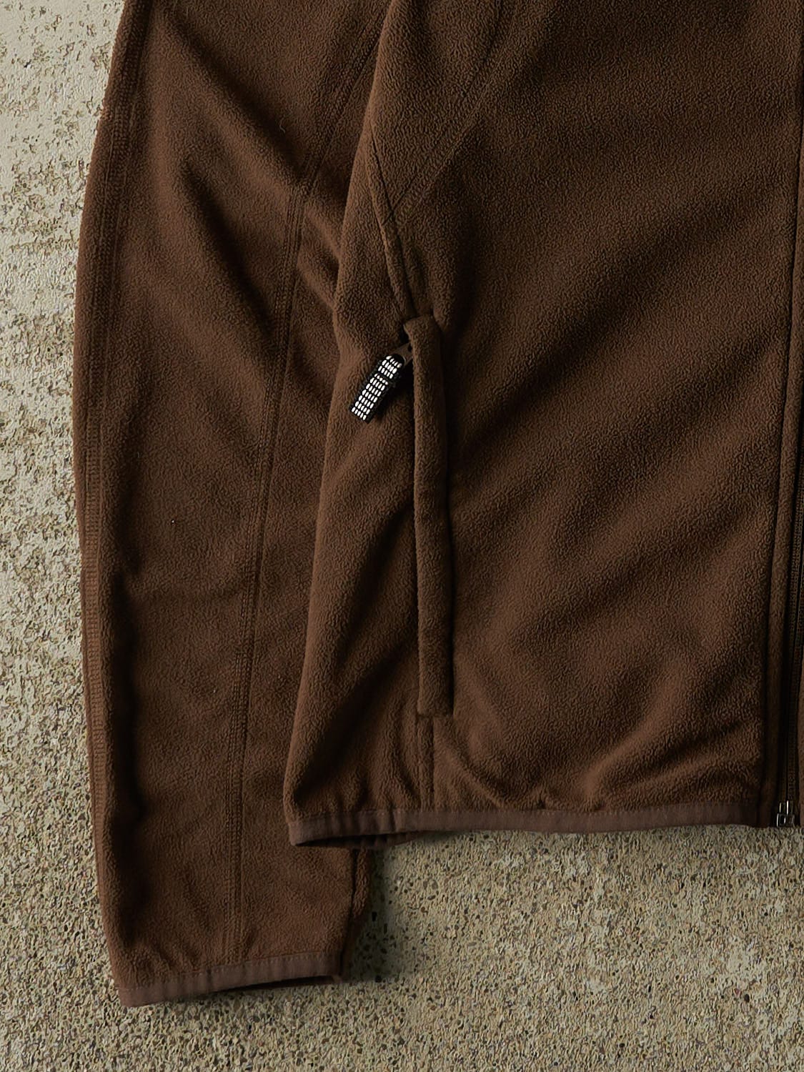 Vintage Y2K Brown The North Face Zip Up Fleece (S/M)
