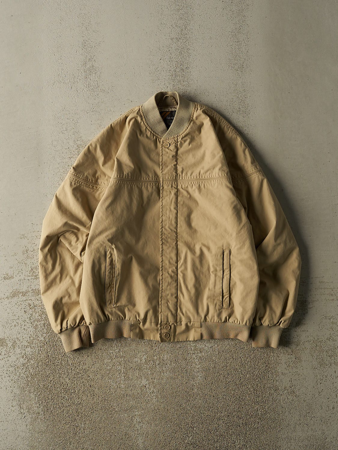 Vintage 80s Beige Harrington Bomber Jacket (M/L)