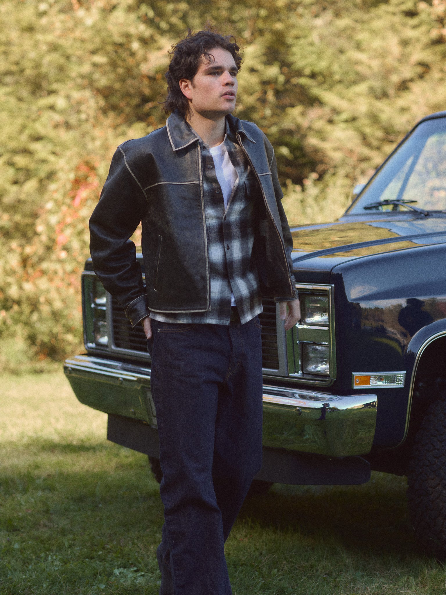 Heritage Leather Jacket - Jet Black
