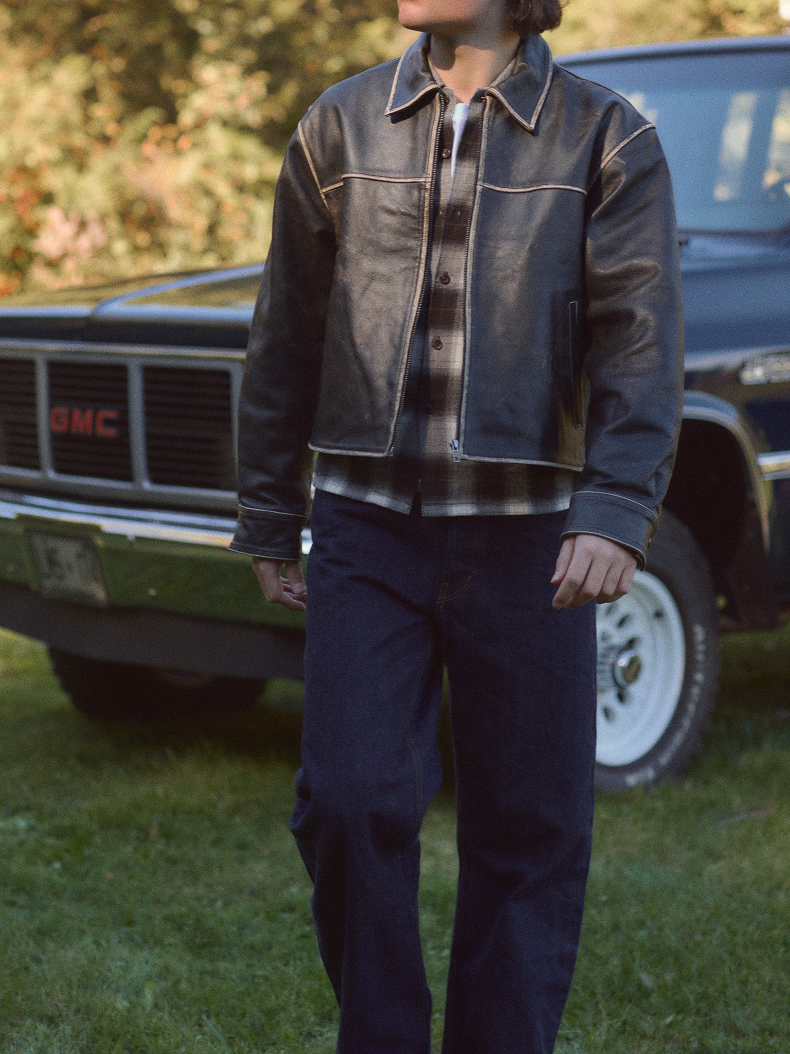 Heritage Leather Jacket - Jet Black