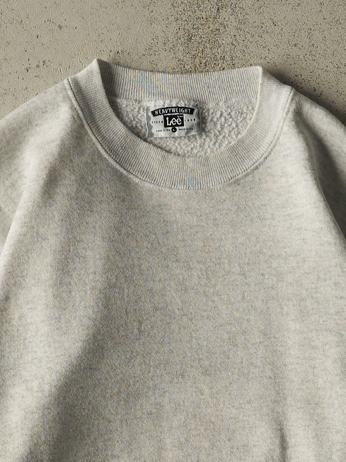 Vintage 90s Heather Grey Blank Crewneck (M)