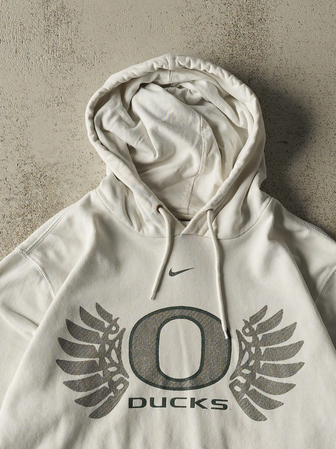 Vintage Y2K White Nike University of Oregon Hoodie (M/L)