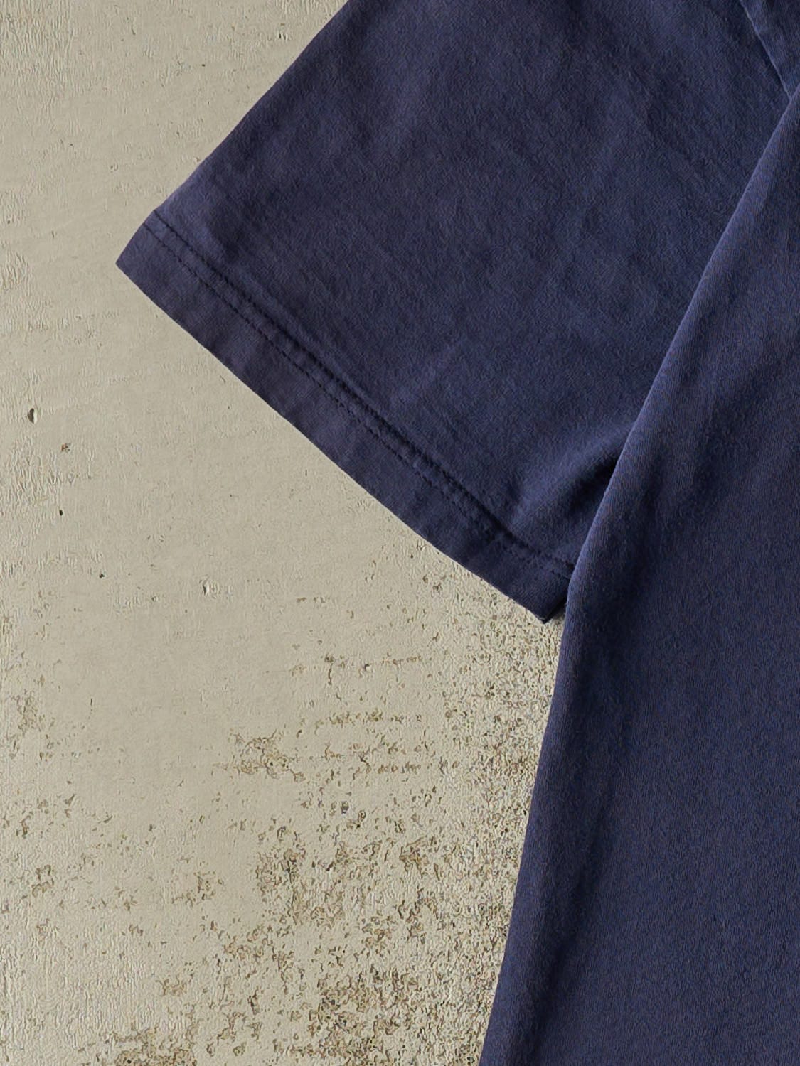 Vintage 90s Navy Blue Adidas Logo Tee (XXL)