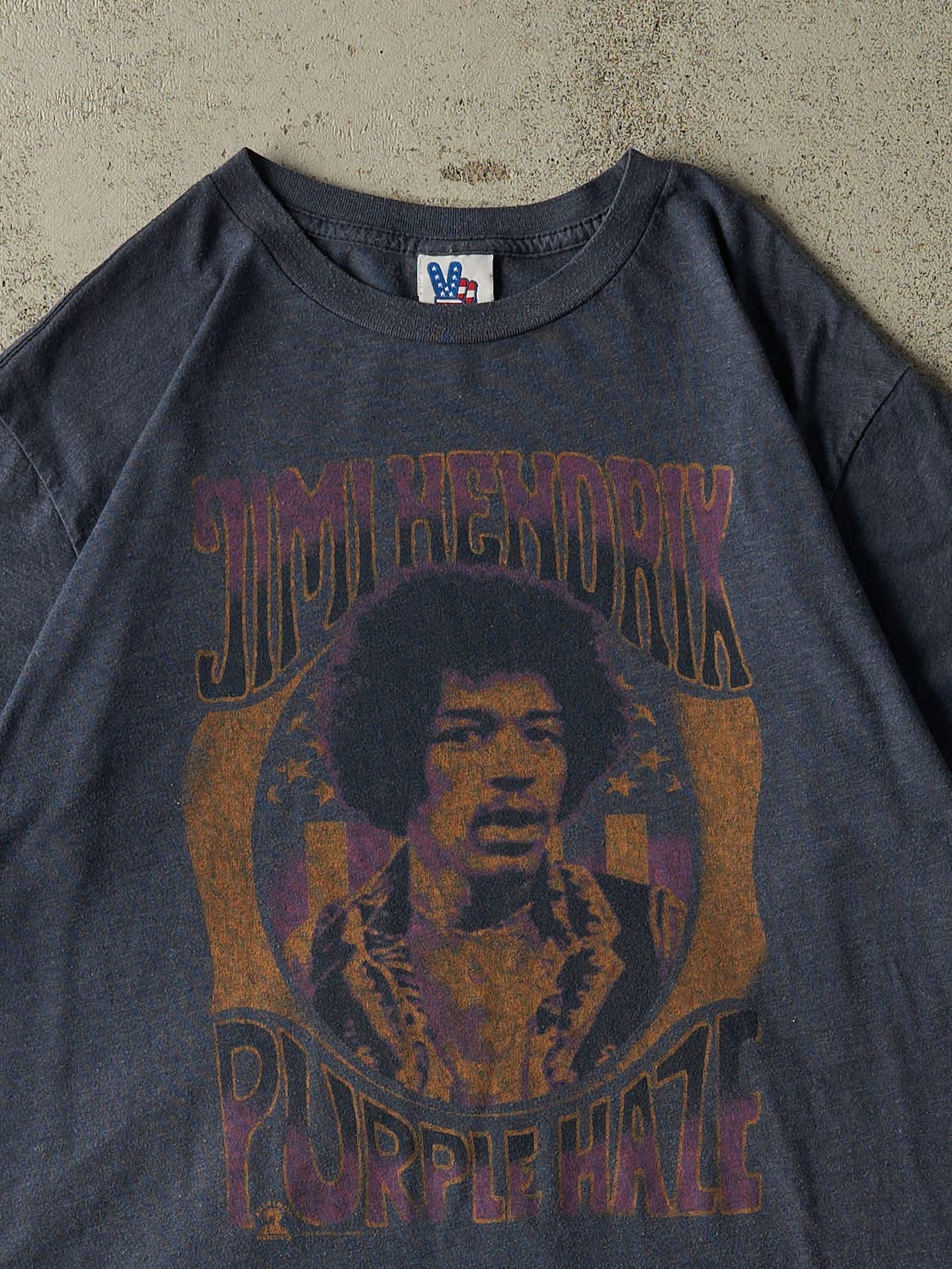 Vintage 10' Blue Jimi Hendrix Purple Haze Tee (L/XL)