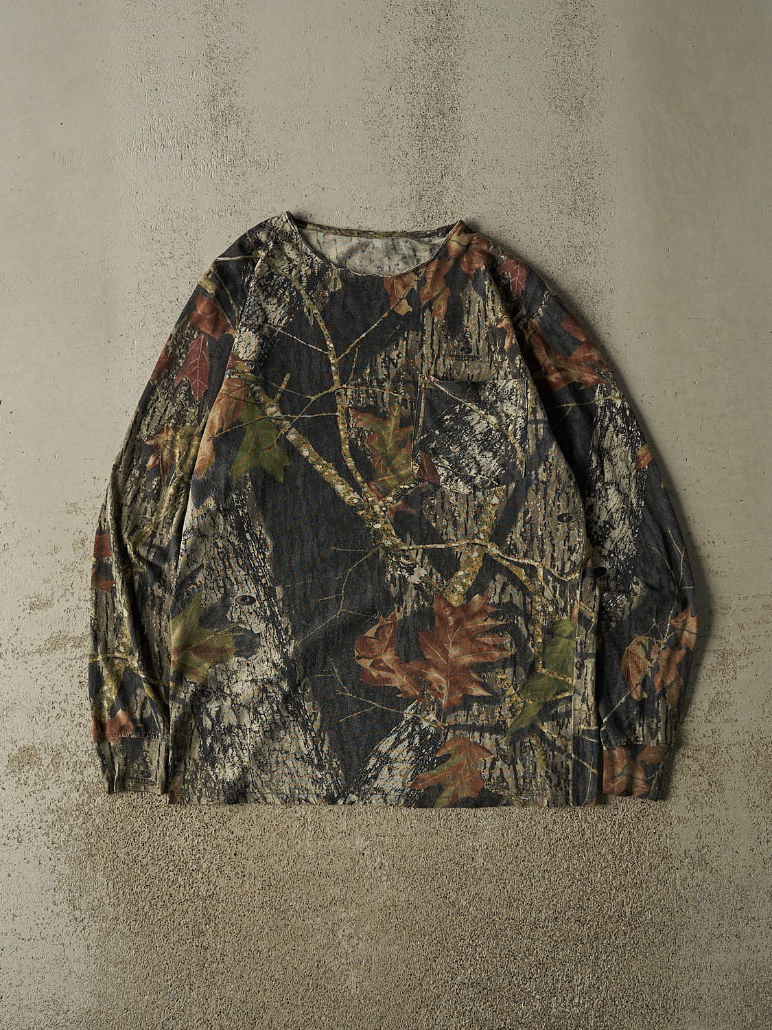 Vintage Y2K Camo Mossy Oak Pocket Long Sleeve (M/L)