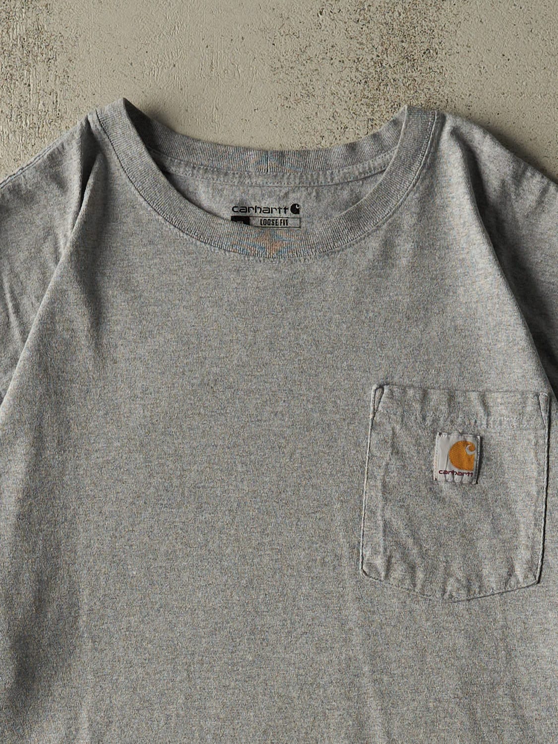 Vintage Y2K Grey Carhartt Pocket Tee (XXL)