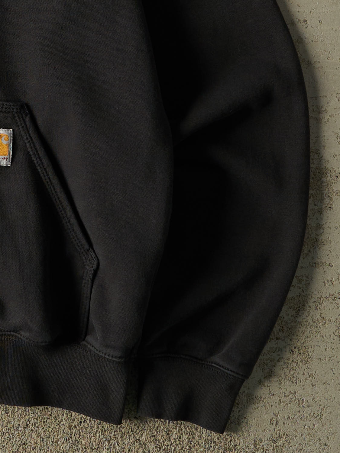 Vintage Y2K Faded Black Carhartt Zip Up Hoodie (M/L)