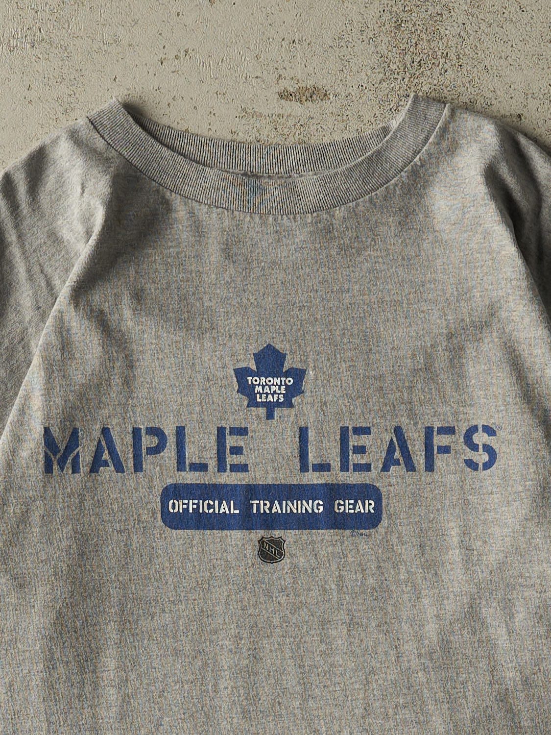 Vintage Y2K Grey Toronto Maple Leafs Tee (L/XL)