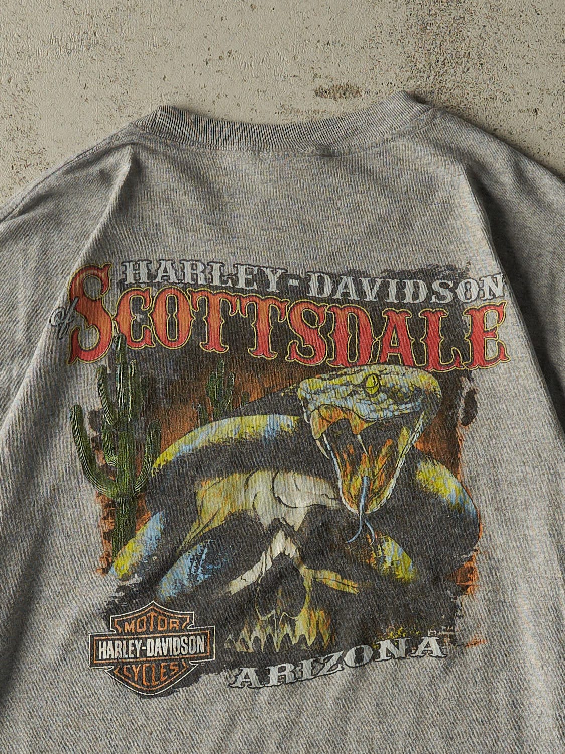 Vintage Y2K Grey Harley Davidson Scottsdale AZ Tee (XL)