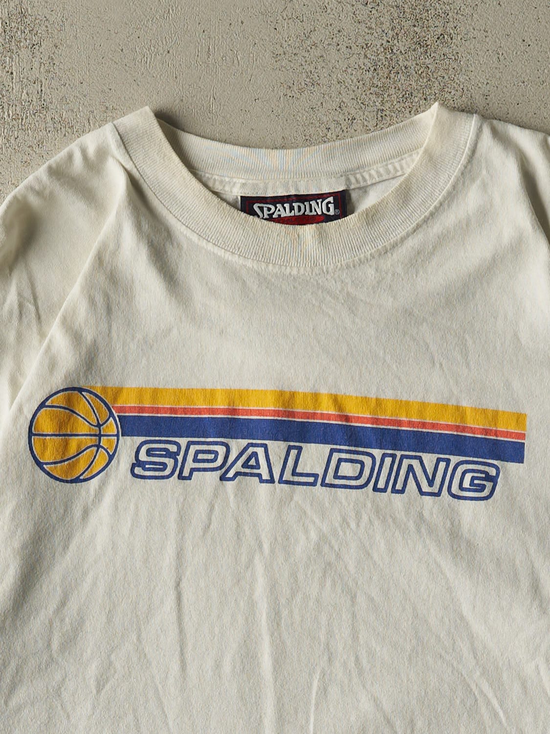 Vintage 90s White Spalding Logo Tee (XXL/XXXL)