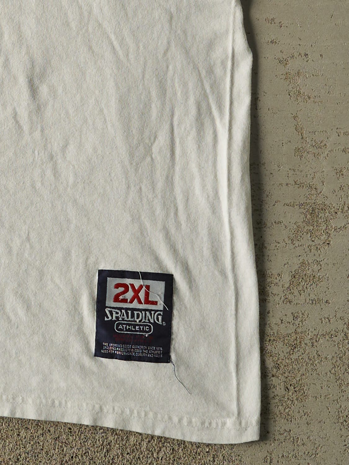 Vintage 90s White Spalding Logo Tee (XXL/XXXL)