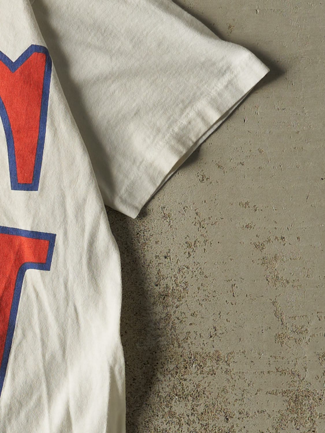 Vintage 90s White Prince George Cougars Single Stitch Tee (L/XL)