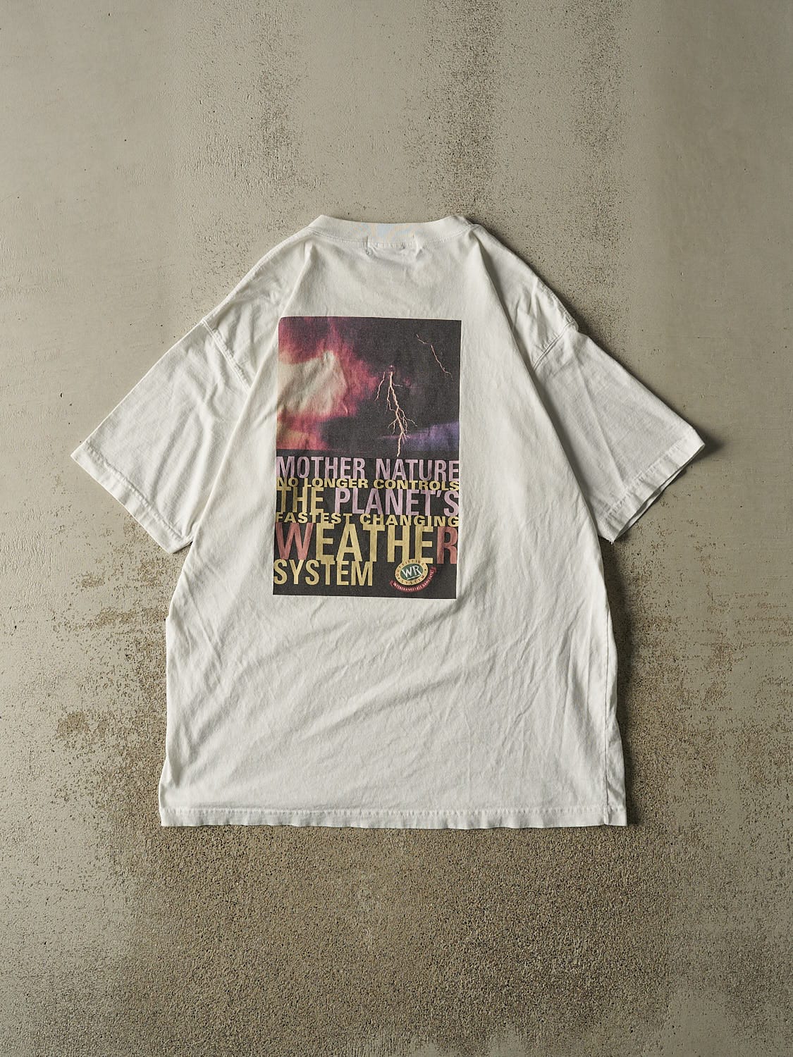 Vintage 90s White Wind River Weather System Tee (XXL)