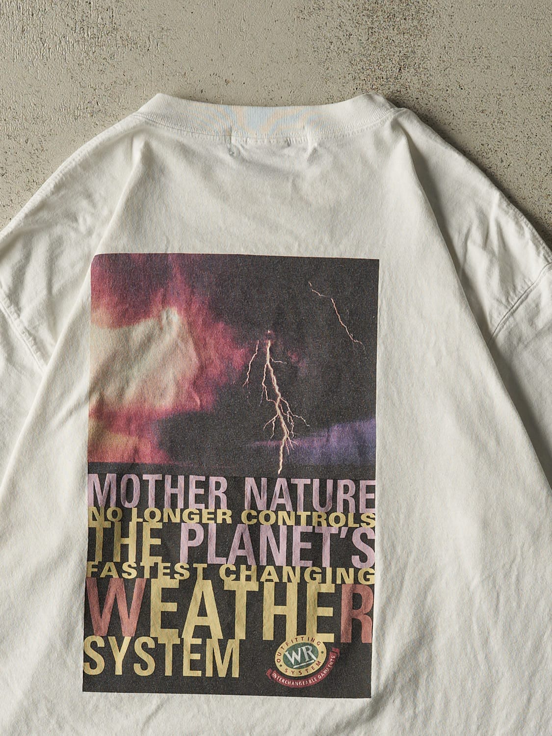 Vintage 90s White Wind River Weather System Tee (XXL)