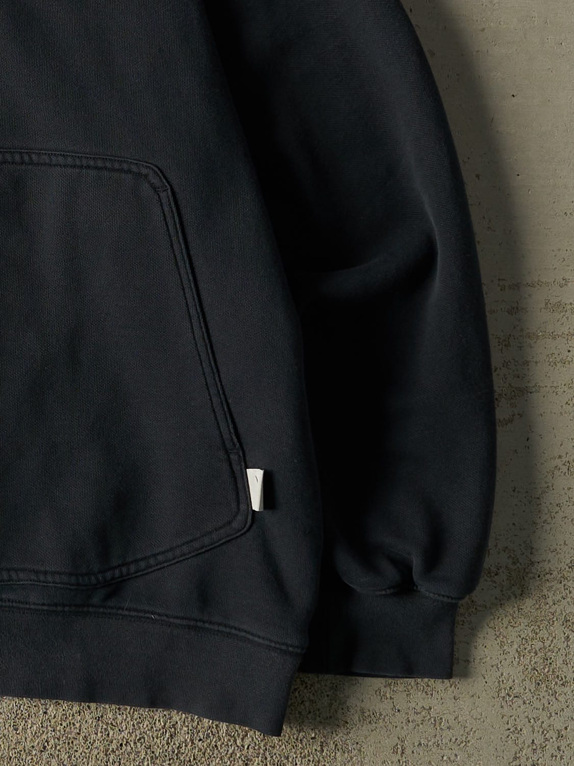 Vintage Y2K Faded Black Nike Embroidered Hoodie (L)