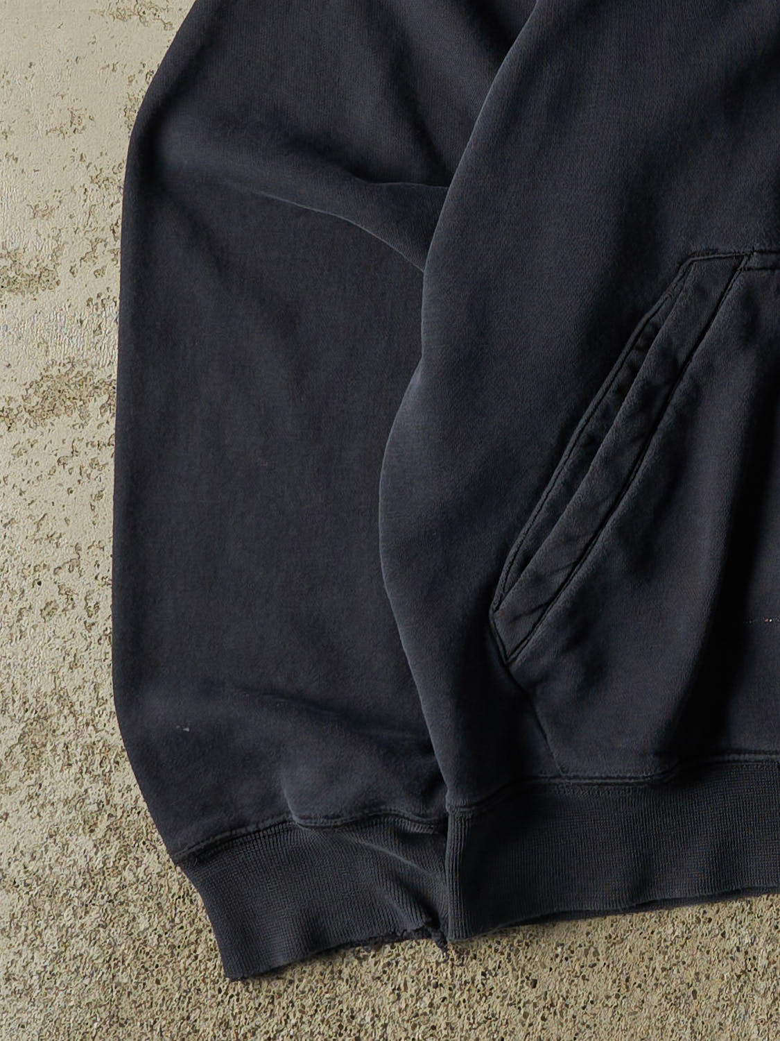 Vintage Y2K Faded Black Nike Embroidered Hoodie (M)