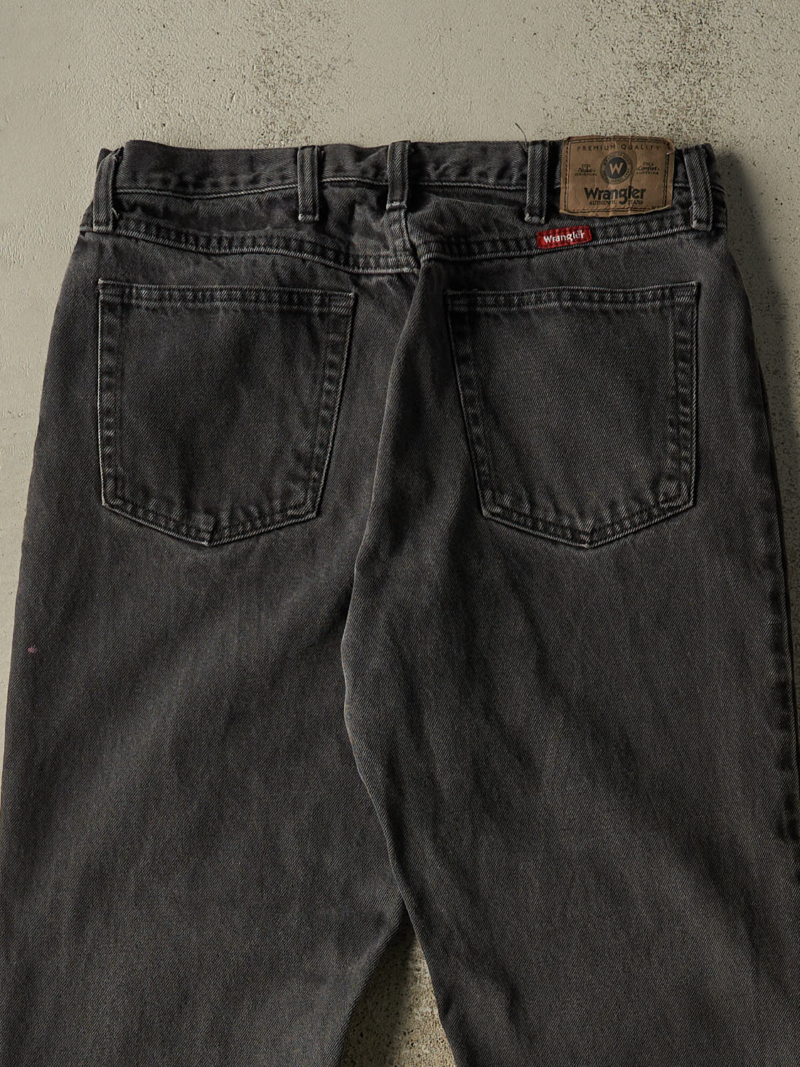 Vintage 90s Faded Black Wrangler Denim Pants (33x29.5)