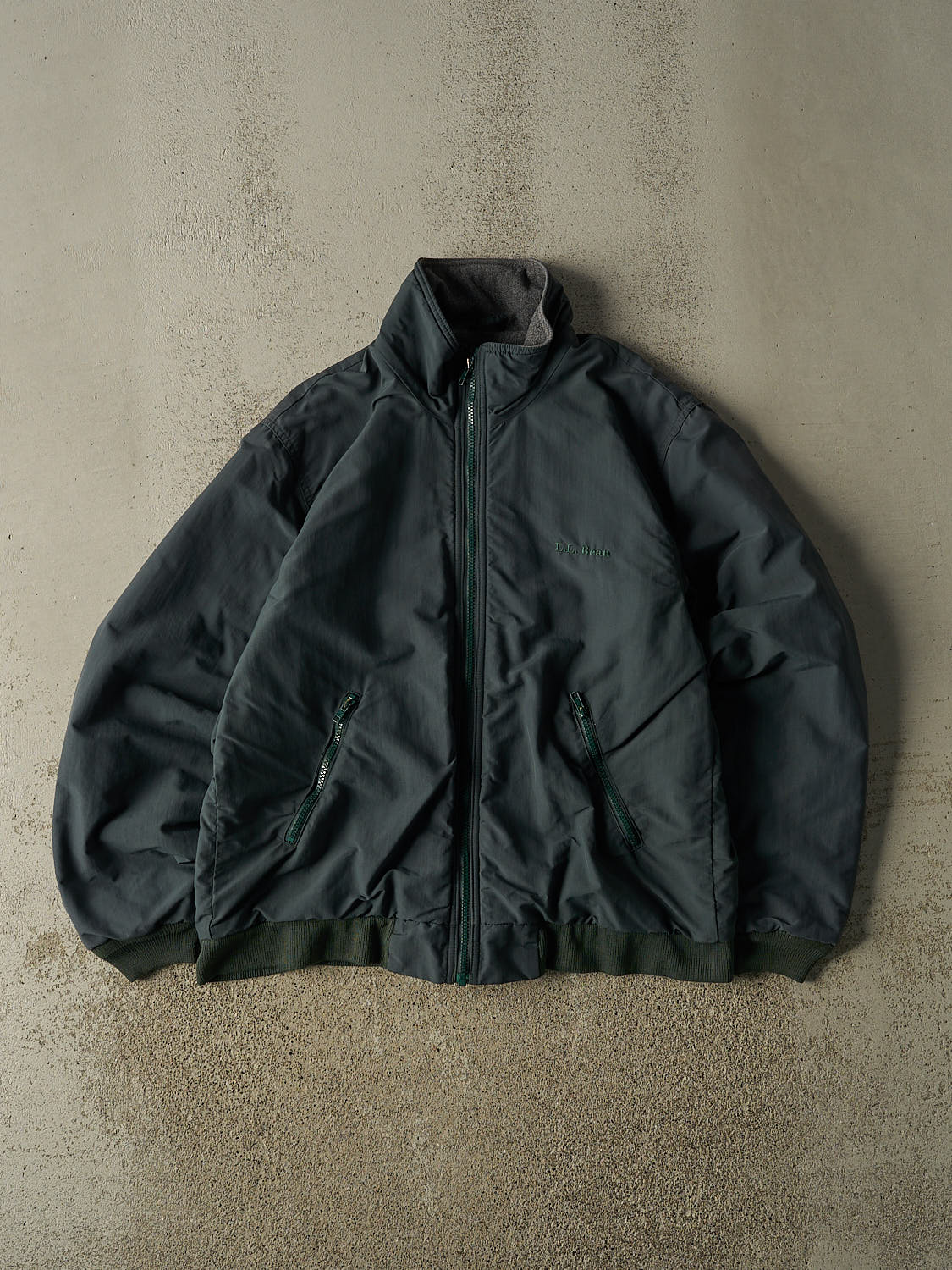 Vintage 90s Green LL Bean Fleece Lined Jacket (M/L)