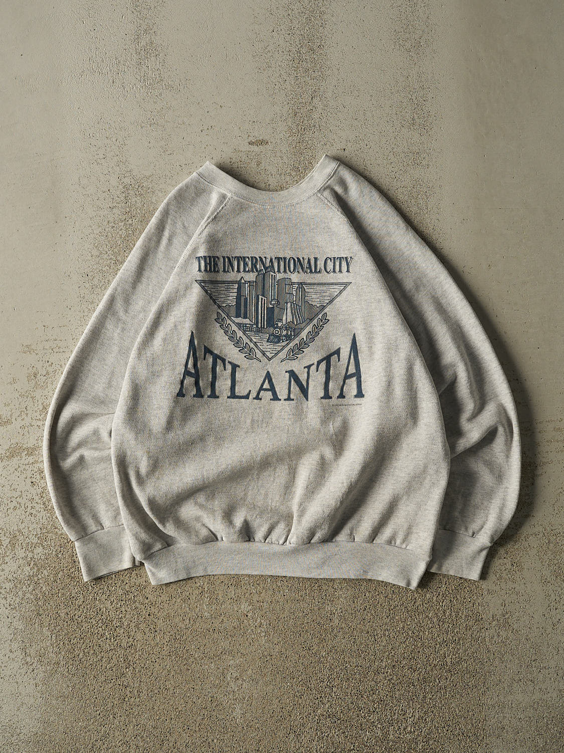 Vintage 94' Heather Grey Atlanta Crewneck (L)