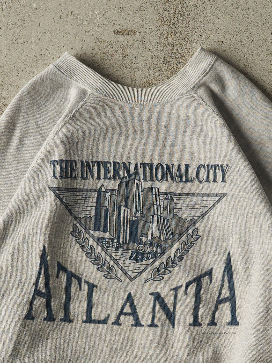 Vintage 94' Heather Grey Atlanta Crewneck (L)
