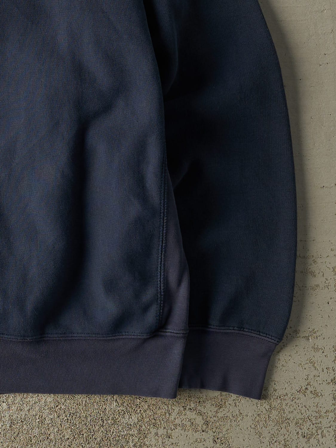 Vintage Y2K Navy Blue University Of Michigan Embroidered Crewneck (XL)