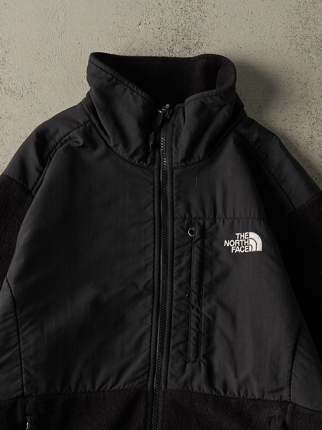 Vintage 90s Black The North Face Denali Fleece Jacket (M)
