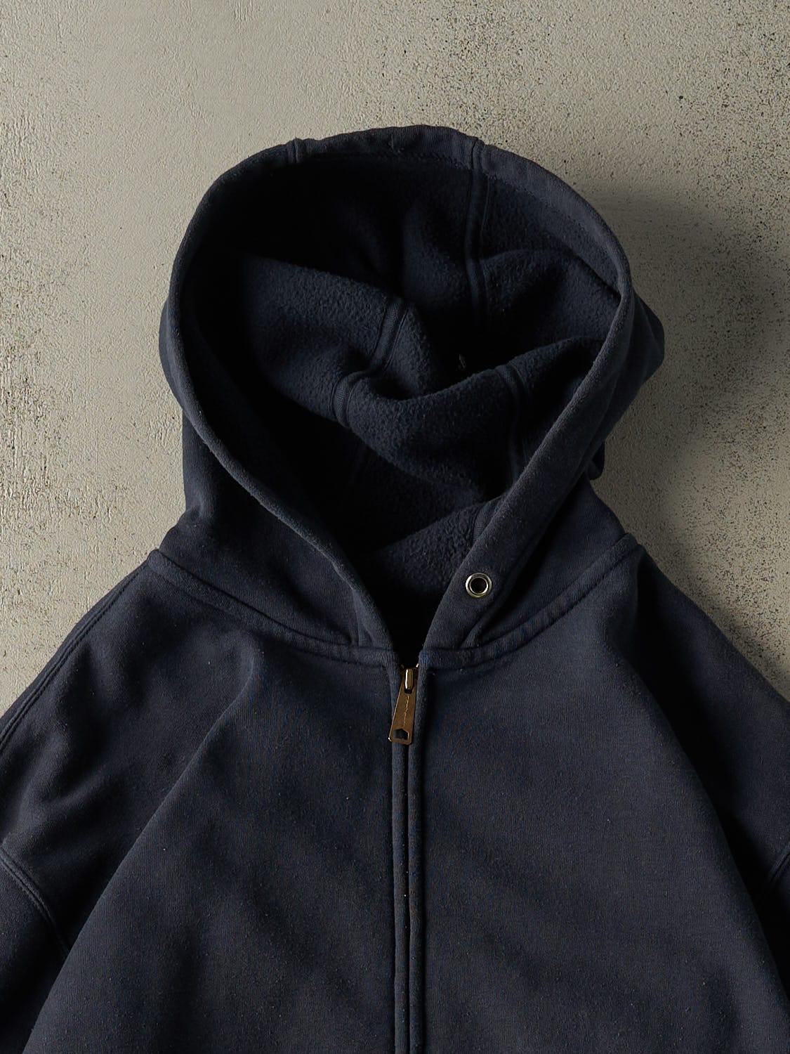Vintage Y2K Navy Blue Carhartt Zip Up Hoodie (XL/XXL)