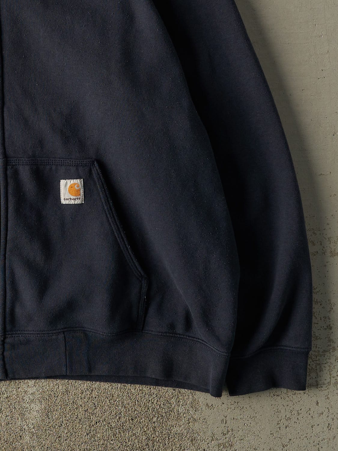 Vintage Y2K Navy Blue Carhartt Zip Up Hoodie (XL/XXL)