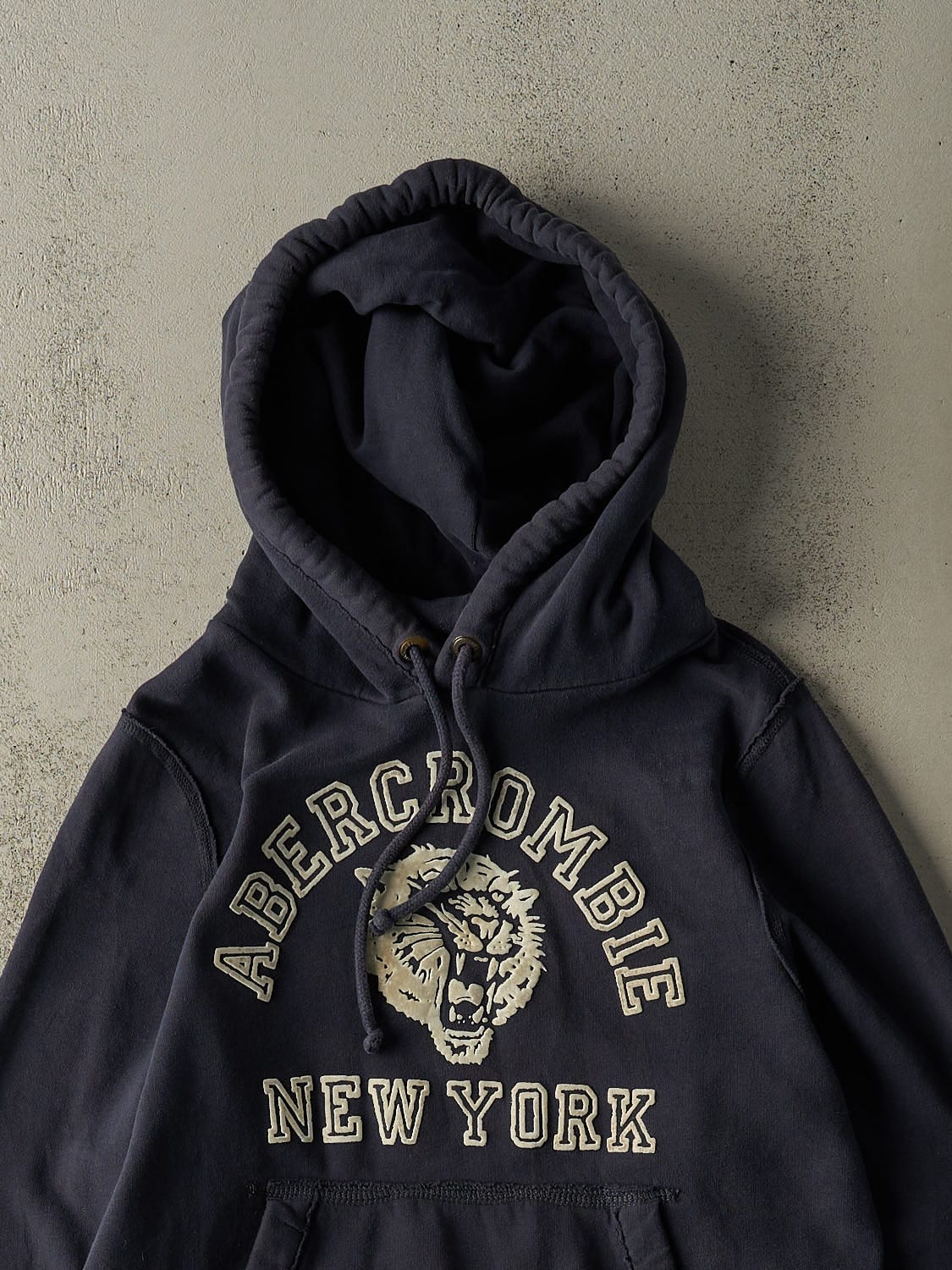 Vintage Y2K Navy Blue Abercrombie New York Hoodie (S)