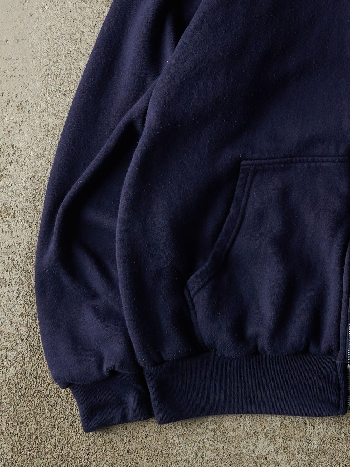 Vintage 80s Navy Blue McGregor Thermal Lined Zip Up Hoodie (M/L)