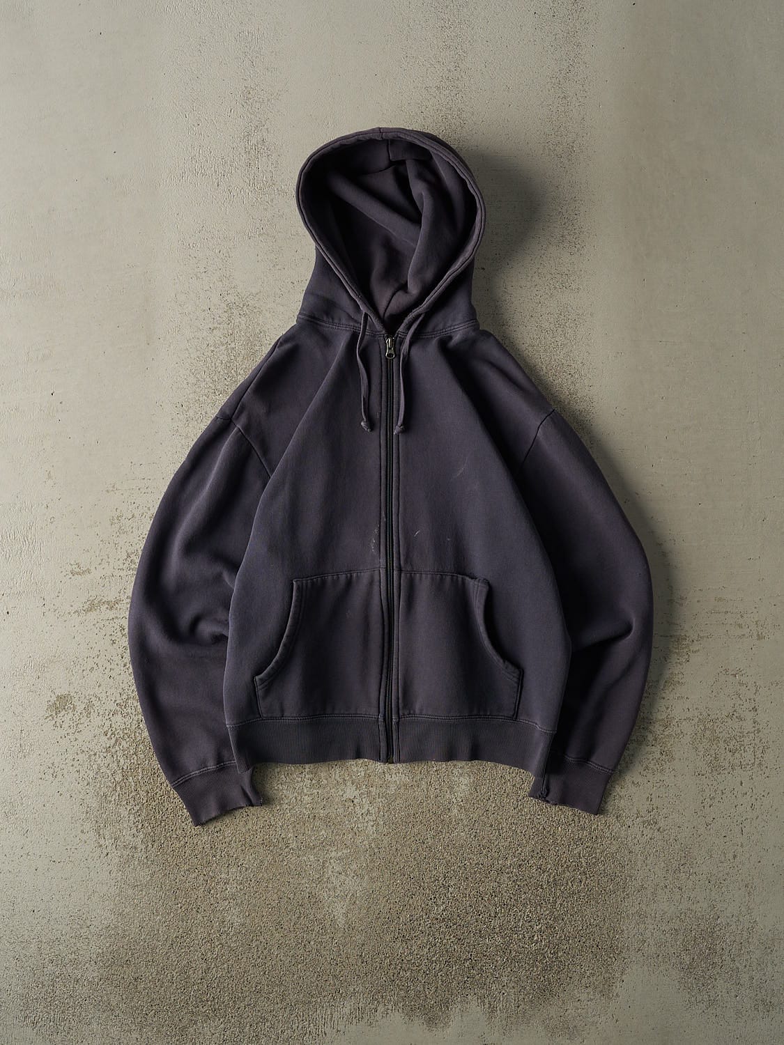 Vintage Y2K Sun Faded Navy Gap Blank Zip Up Hoodie (S/M)