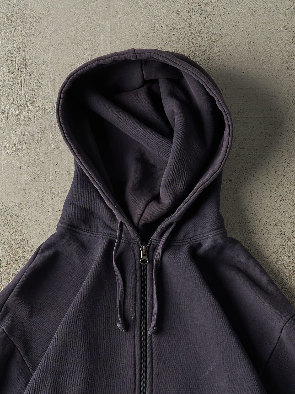 Vintage Y2K Sun Faded Navy Gap Blank Zip Up Hoodie (S/M)