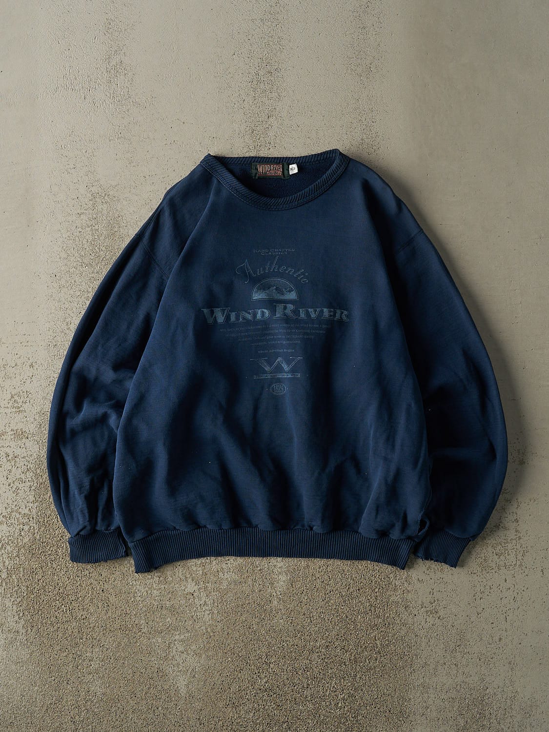 Vintage Y2K Navy Blue Wind River Crewneck (M/L)