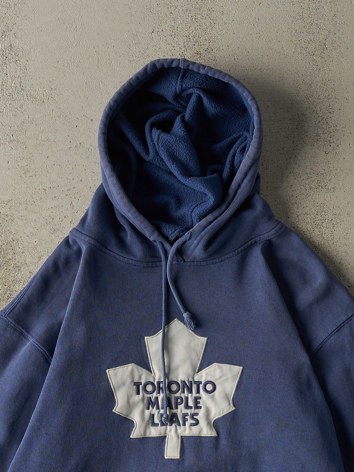 Vintage Y2K Blue Toronto Maple Leafs Embroidered Hoodie (M/L)