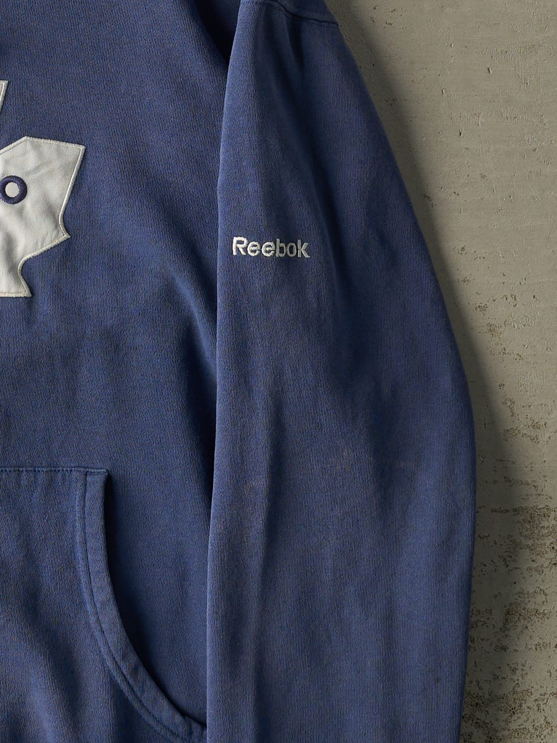 Vintage Y2K Blue Toronto Maple Leafs Embroidered Hoodie (M/L)