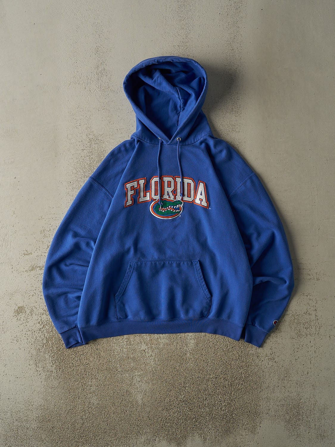 Vintage Y2K Blue University of Florida Gators Champion Embroidered Hoodie (M/L)