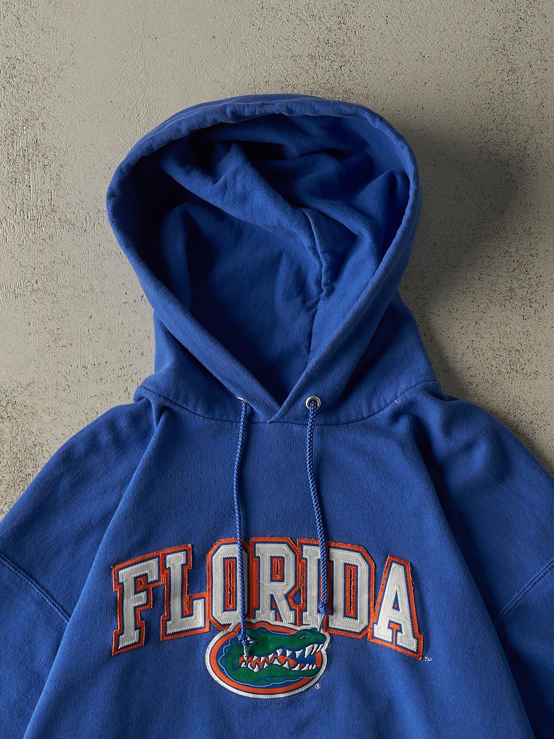 Vintage Y2K Blue University of Florida Gators Champion Embroidered Hoodie (M/L)